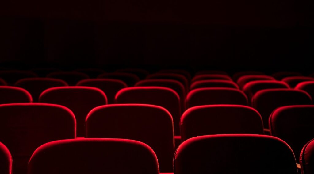 Pantalla de cine mostrando cine erótico