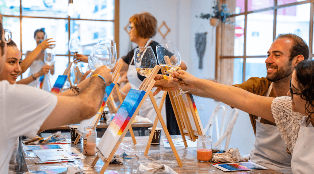 Taller de pintura para conocer gente