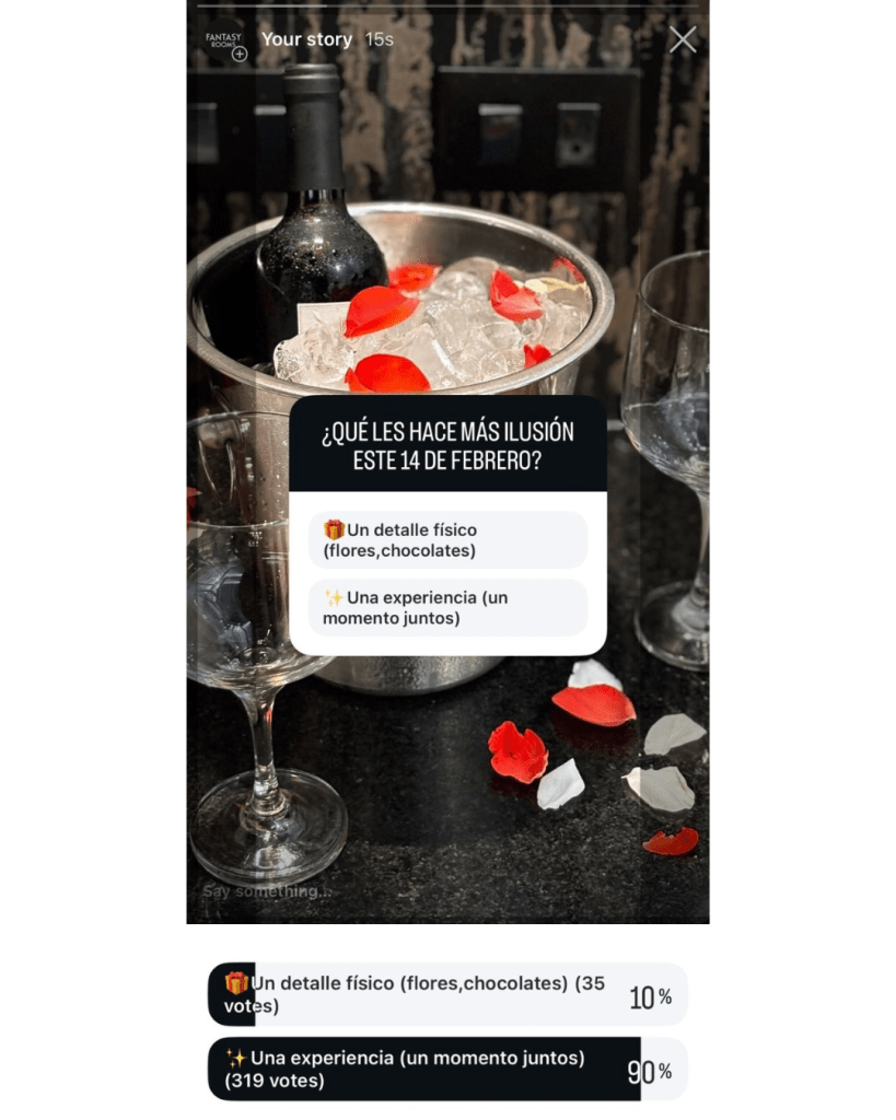 Resultado Encuesta 14 febrero en redes sociales