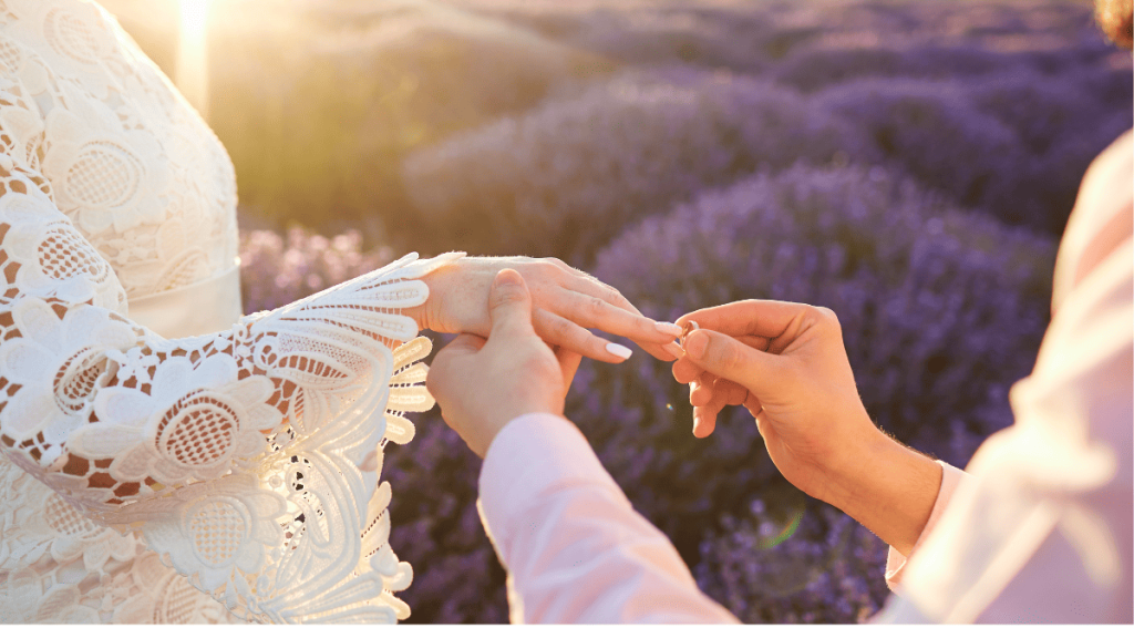Ejemplo de pareja lavanda